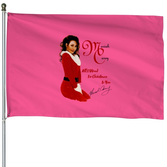 Discover Mariah Carey Christmas House Flags, Mariah Carey Xmas