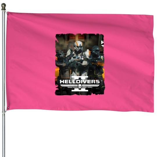 Discover Helldivers Minimalist House Flags, Helldivers House Flags