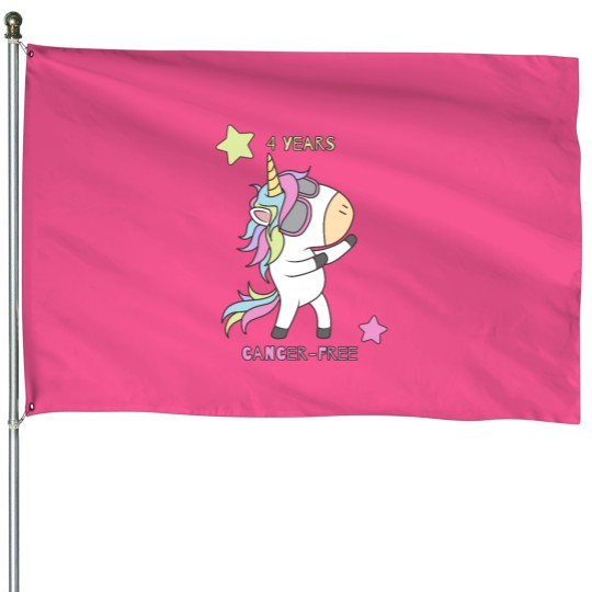 Discover 4 years cancer free .png House Flags