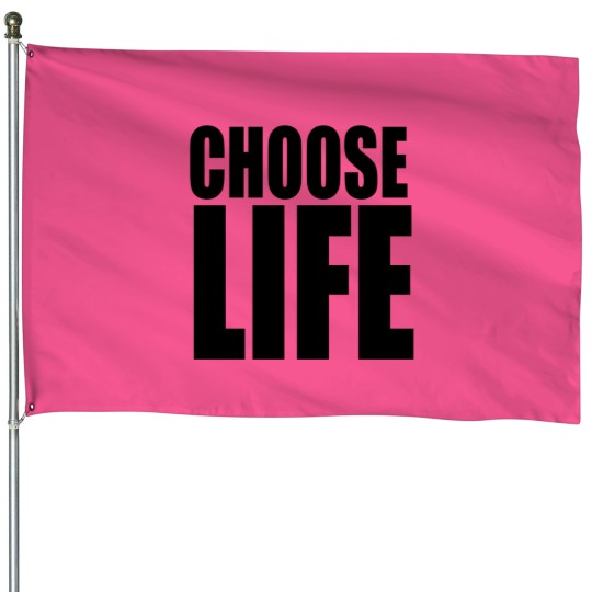 Discover George Michael Choose Life House Flags, 80s Slogan House Flags, Celebrity Retro Vintage House Flags
