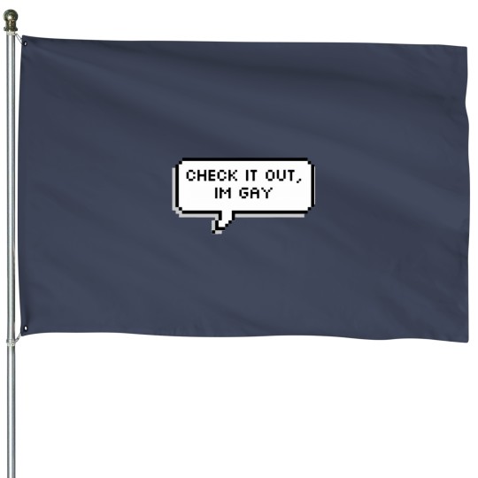 Discover Check it out I’m gay (Ragh Barkrock) House Flags