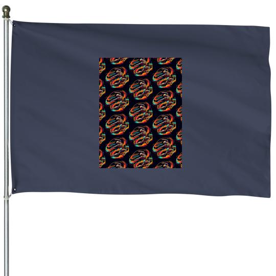 Discover Dance With deaths House Flags