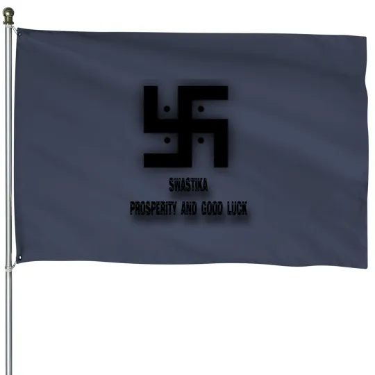 Discover Swastika Art work House Flags