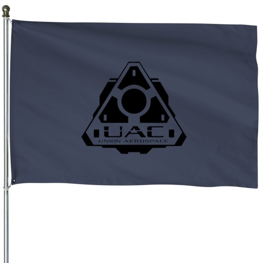 Discover Dooom UAC Black Logo House Flags