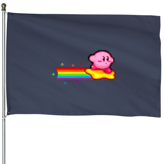 Discover Kirby Rainbow House Flags, Cute Kirby House Flags