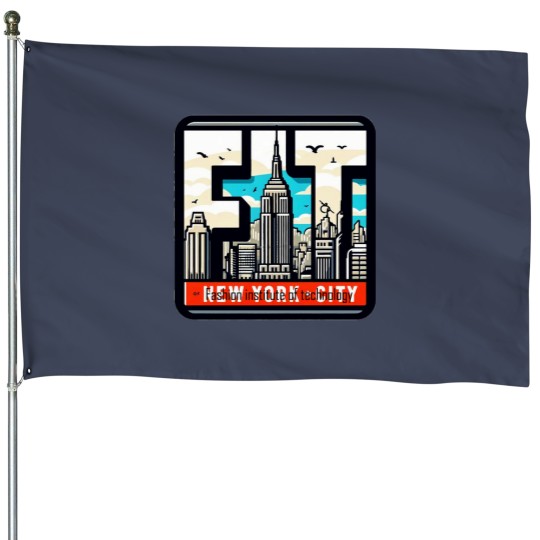 Discover FIT - fashion institute of technology House Flags