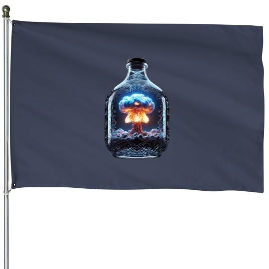 Discover Explosion in a bottles -png House Flags