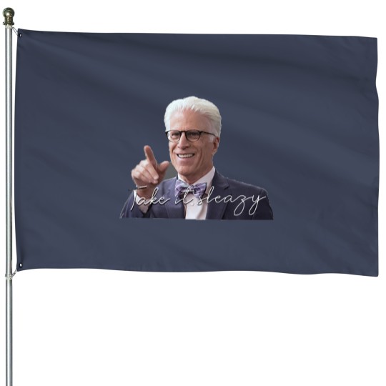 Discover Take it sleazy House Flags