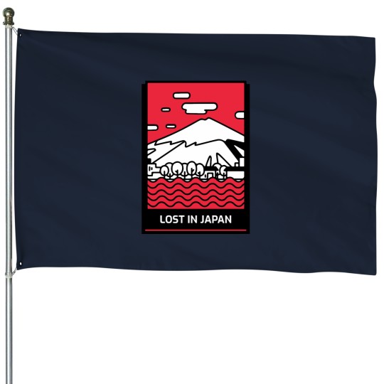 Discover Lost in Japan House Flags