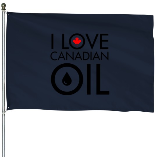 Discover I loves Canadian Oil House Flags