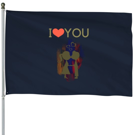 Discover I loves My Hot Girlfriend House Flags