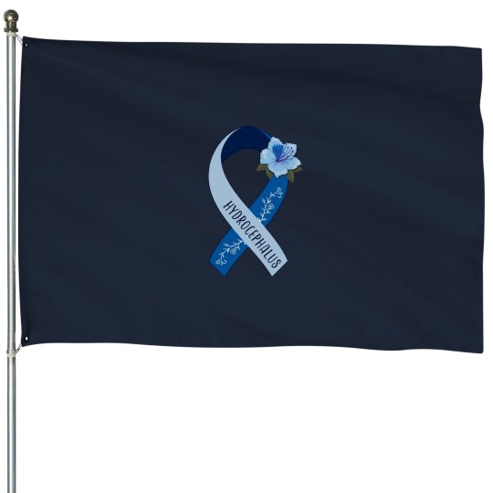 Discover Hydrocephalus Awareness - Hydrocephalus Ribbon House Flags