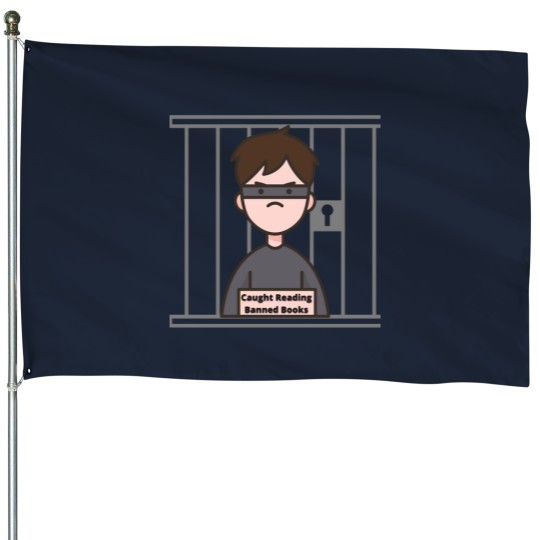 Discover Caught Reading banneds Books I read banneds books House Flags