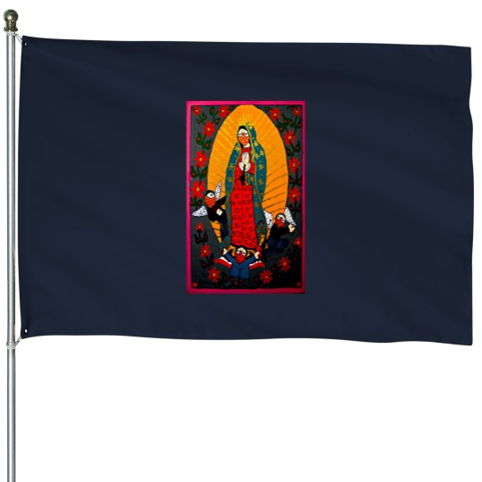 Discover Virgen de Guadalupe House Flags