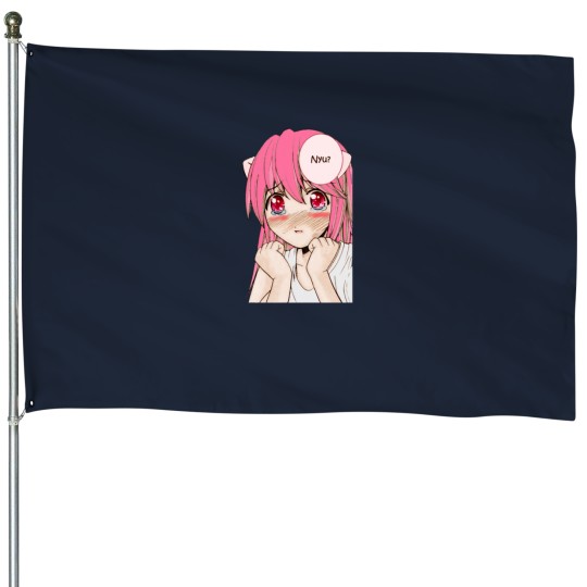 Discover Lucy Nyu House Flags