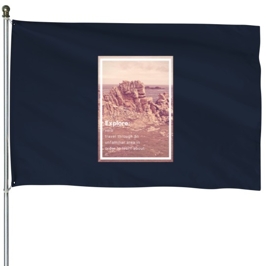 Discover Explore meaning  Long House Flags
