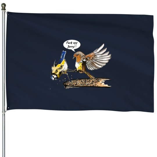 Discover fucks off Jerry House Flags