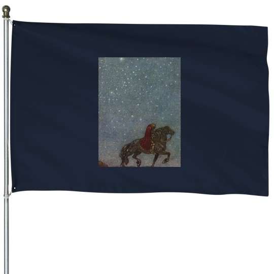 Discover The forlorn knights vintages Johns Bauer fantasy artwork House Flags