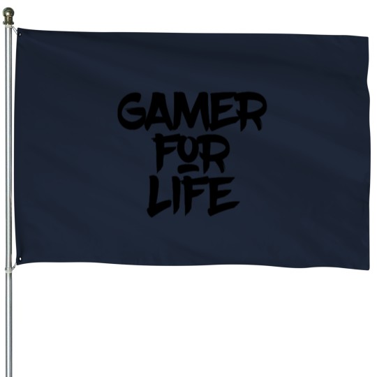 Discover GAMER FOR LIFE House Flags