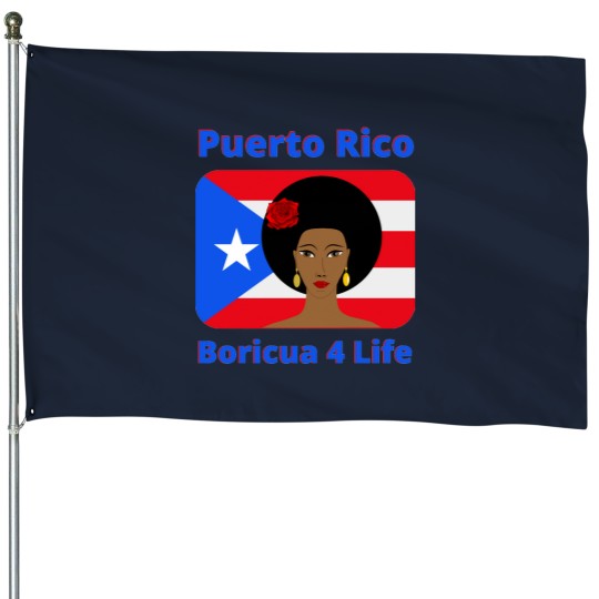 Discover Puerto Rico Boriqua 4 Life House Flags