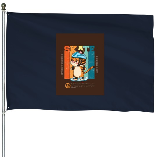 Discover the cat mochi House Flags