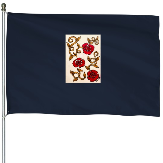 Discover Coming up Roses House Flags