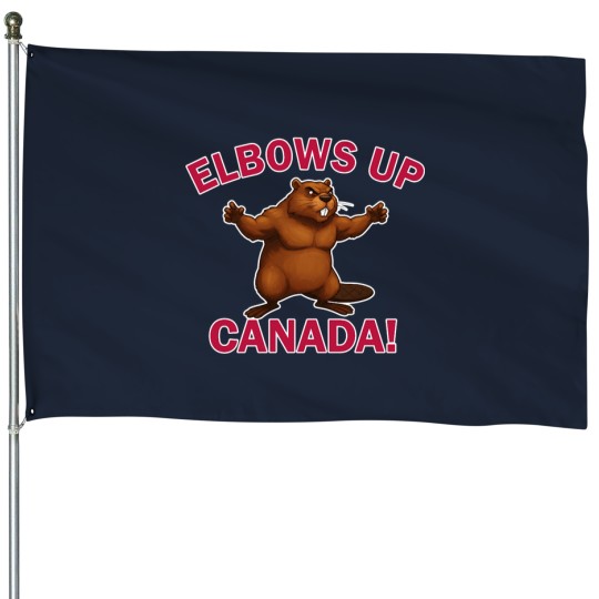 Discover Elbows Up Canada! House Flags