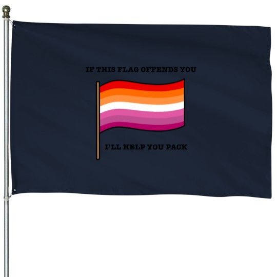 Discover Lesbian If This flags Offends You Parody House Flags
