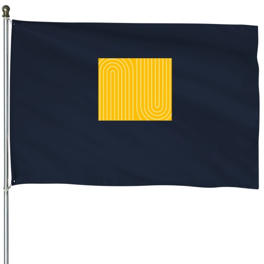 Discover Mid Centurys modern yellow arch House Flags