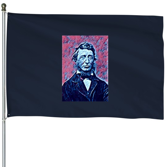 Discover Henry David Thoreau Artwork House Flags