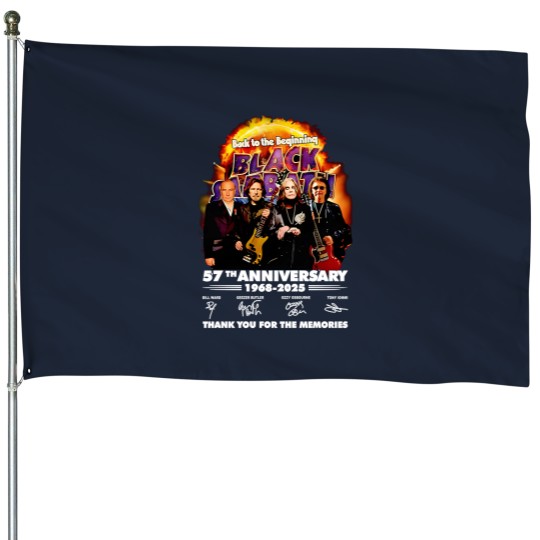Discover Black Sabbath Band back to the beginning 2025 House Flags