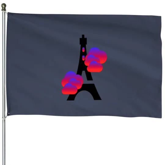 Discover Eiffel Tower From Paris House Flags
