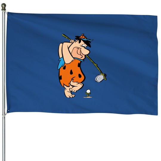 Discover The Flintstones, Fred Flintstone, Golf, 3/4 Short Sleeve Woman / House Flags