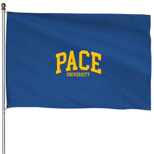 Discover pace - college font curved House Flags