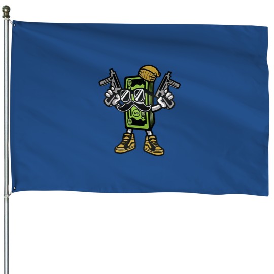 Discover Gangster Cash Money House Flags