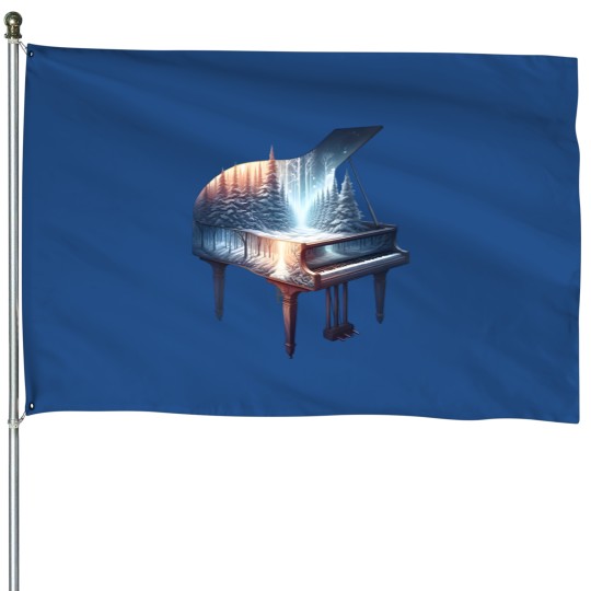 Discover Winter Melody A Piano that Resonates with Nature Active House Flags