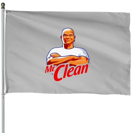 Discover Mr Clean Logo Cleaning Product Fan House Flags
