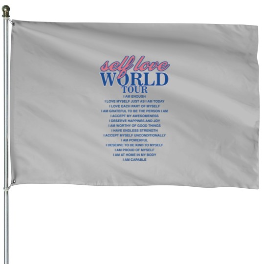 Discover Trendy Self Love Oversized House Flag