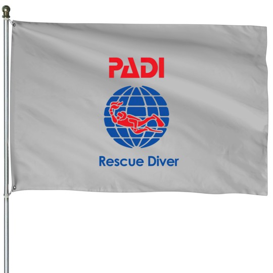 Discover padi rescue diver House Flags