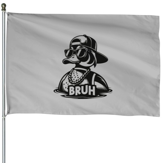 Discover BRUH Duck House Flags