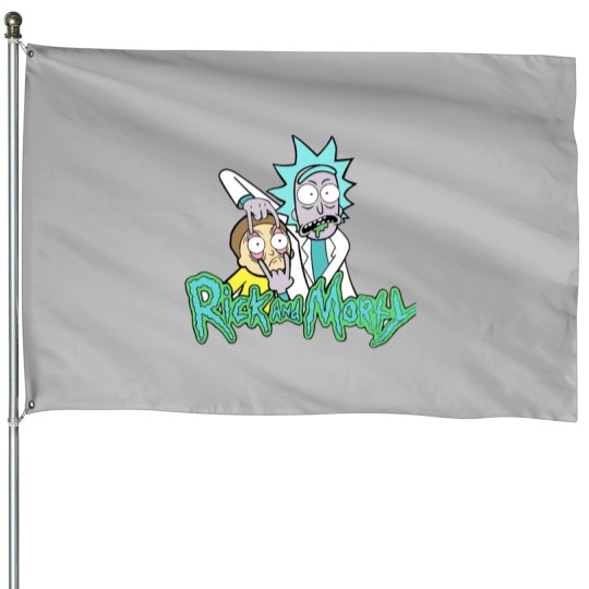 Discover Rick and Rickandmorty Anime House Flags