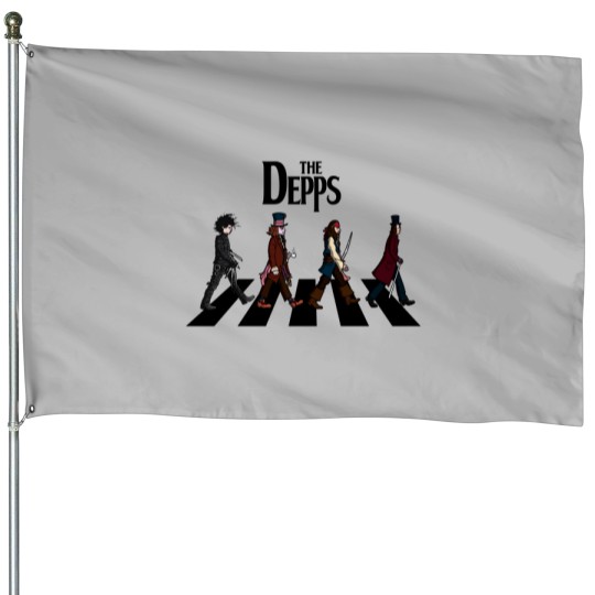 Discover Abbey Road Parody House Flags