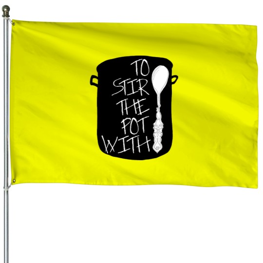 Discover Pot Stirrer Black House Flags