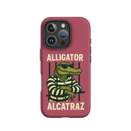 Discover Alligator Alcatraz IPhone Cases Comfort Colors, Funny Gator IPhone Cases, Retro Unisex Graphic IPhone Cases