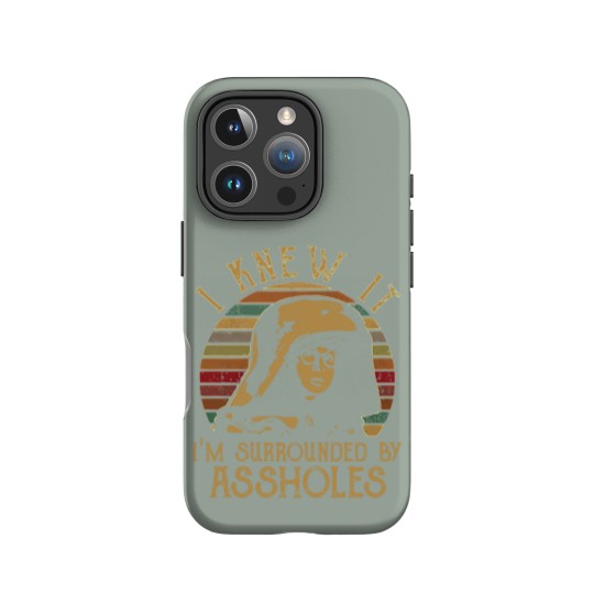Discover Spaceballs Dark Helmet I Knew It Im Surrounded By Assholes Vintage IPhone Cases