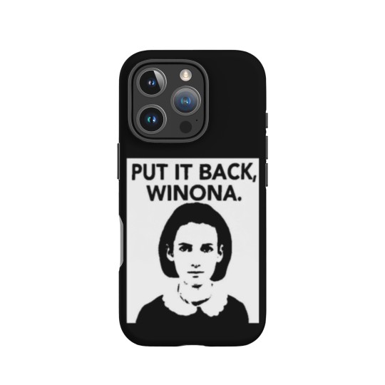 Discover Actor Put It Back, Winona iPhone Cases