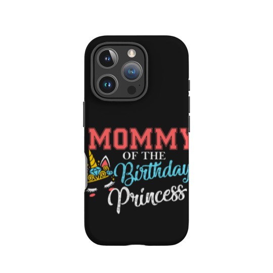 Discover Mommy of the birthday Princess cute unicorn gift for moms Oversized iPhone Cases
