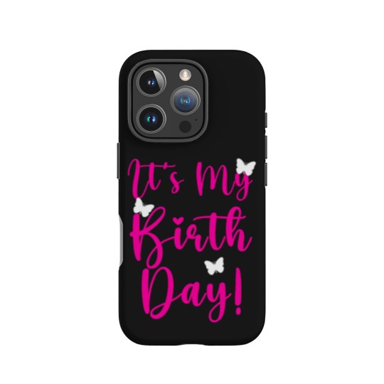 Discover It_s My Birthday! Cute Shirt Birthday Party Team Butterfly Bday iPhone Cases
