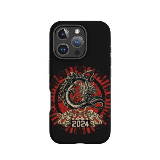 Discover 2024 Chinese New Year of the Wood Dragon 木龍年 Mù lóng nián (4) iPhone Cases
