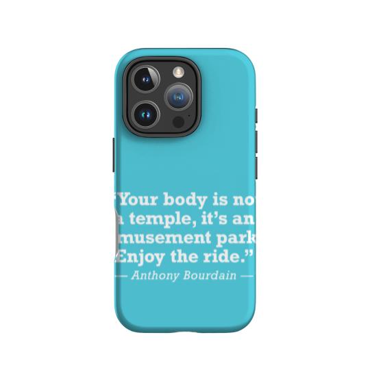 Discover Anthony Bourdain Enjoy The Ride Quote - Anthony Bourdain - IPhone Cases